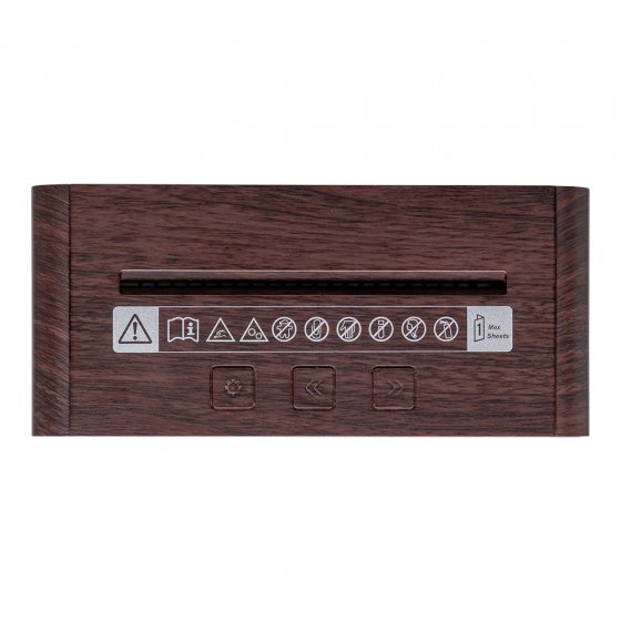 Destructeur de documents de bureau avec horloge 