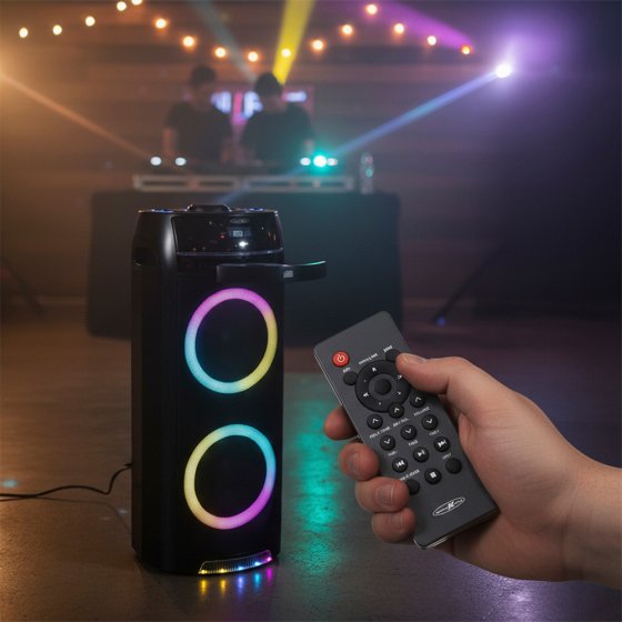 Enceinte colonne avec compartiment CD