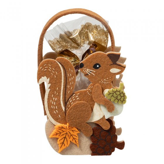 Sac écureuil avec friandises lot de 2 