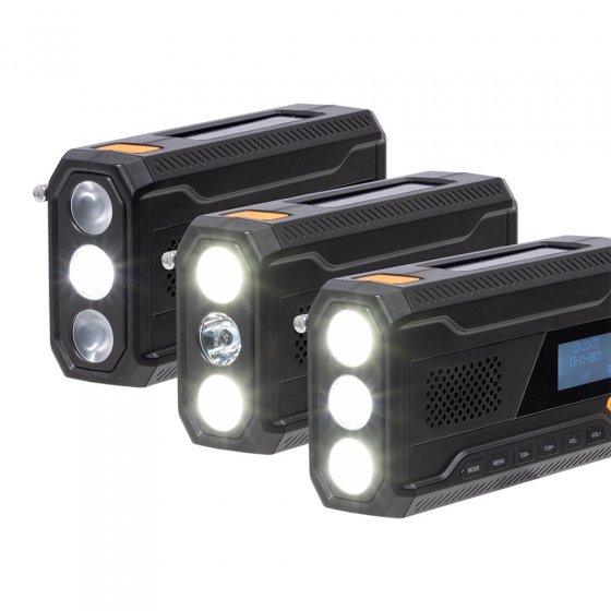 Radio DAB+ à manivelle et solaire 