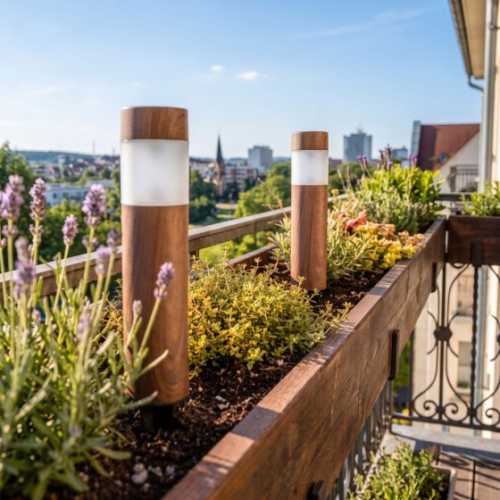 Luminaires « flammes » aspect bois 