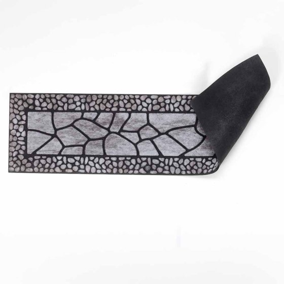 Lot de 2 tapis de protection pour les pieds - Gris pierre  