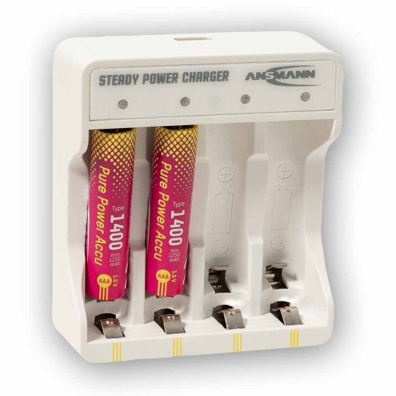 Piles rechargeables Pure Power 4xAAA avec module de recharge 