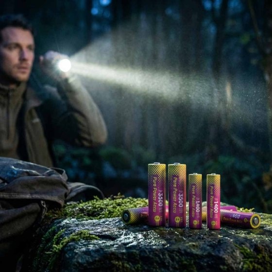 Piles rechargeables Pure Power 4xAAA 