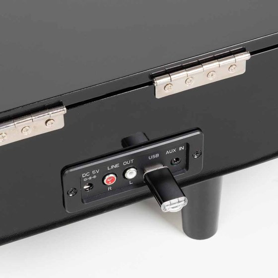 Platine vinyle façon piano 