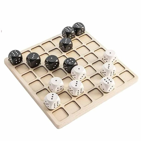 Jeu en bois « Dames aux dés » 