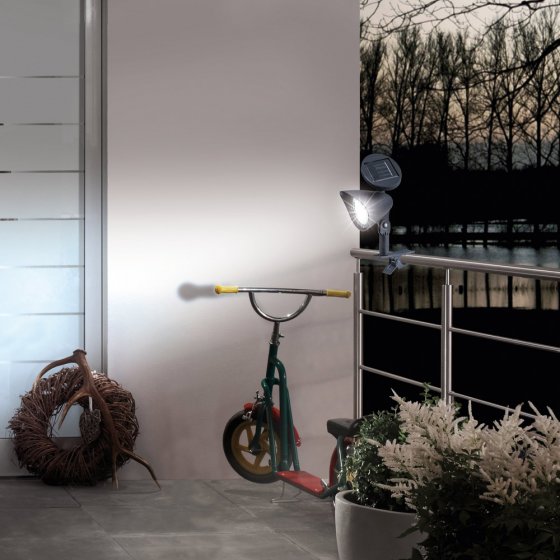 Lampes solaires à LED et pinces Lot de 2  