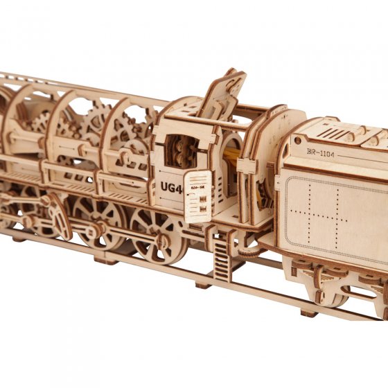Maquette locomotive à vapeur en bois
