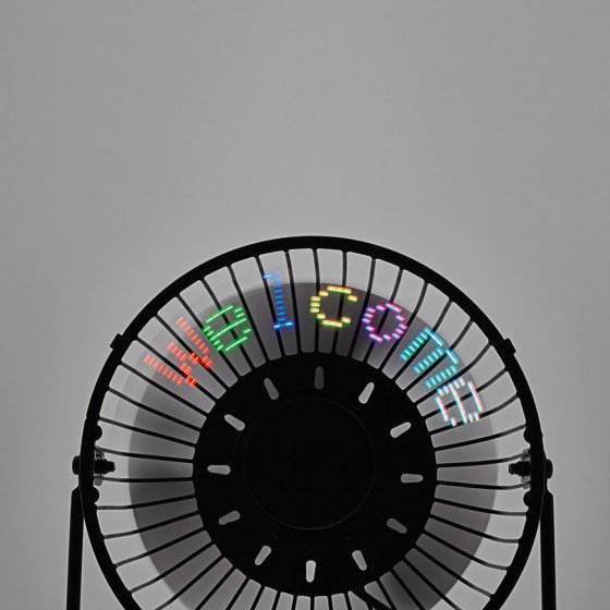 Ventilateur programmable à LED