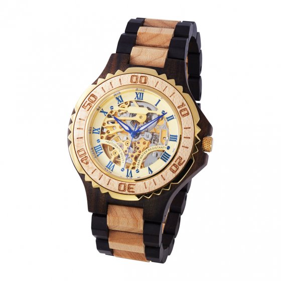 Montre automatique en bois