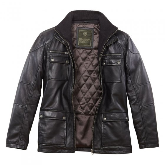 Veste en cuir nappa d'agneau 