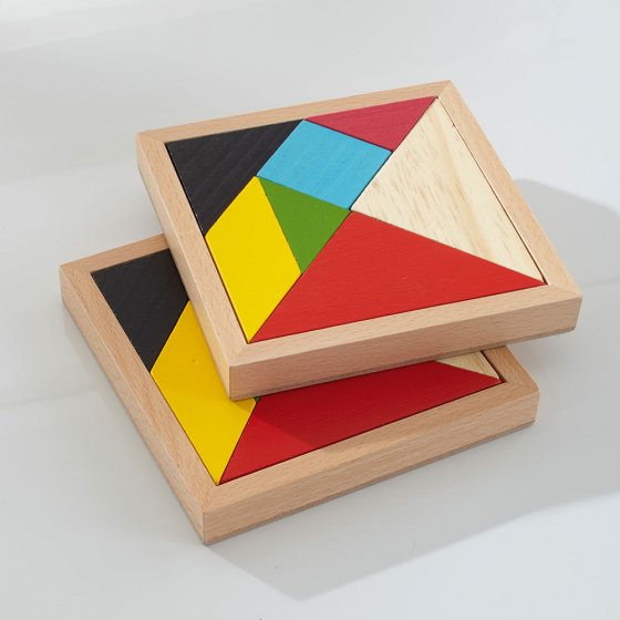 Jeu de Tangram en bois Lot de 2  