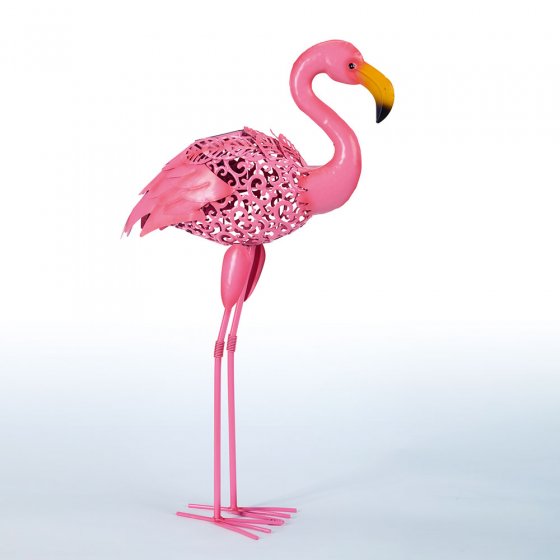 Flamant rose solaire pour le jardin 