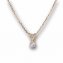 Collier or et diamant, 0,21 ct - 5