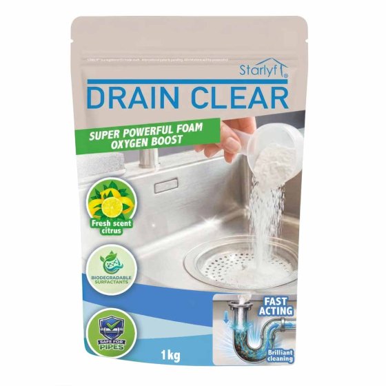 Nettoyant puissant pour canalisations Drain Clear 