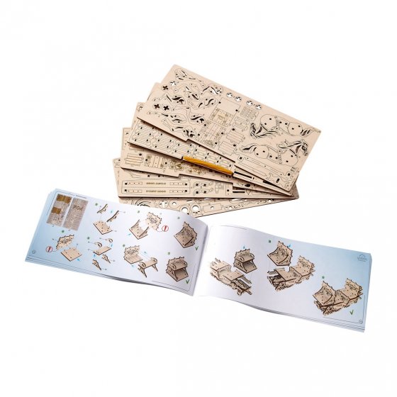 Maquette en bois diligence