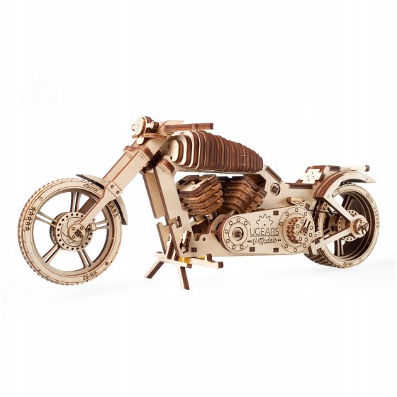 Modèle réduit en bois "moto"