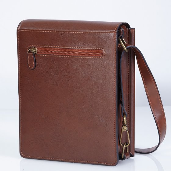 Sacoche homme en cuir vachette anti-RFID 