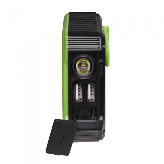 Chargeur à manivelle et solaire 