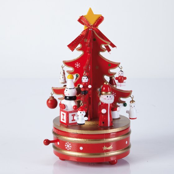 Boîte à musique sapin de Noël