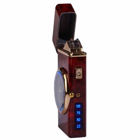 Briquet plasma avec affichage de l'heure 