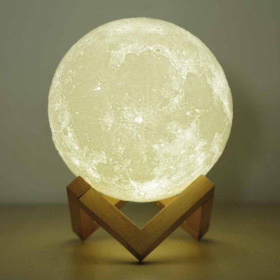 Lampe-lune avec haut-parleur