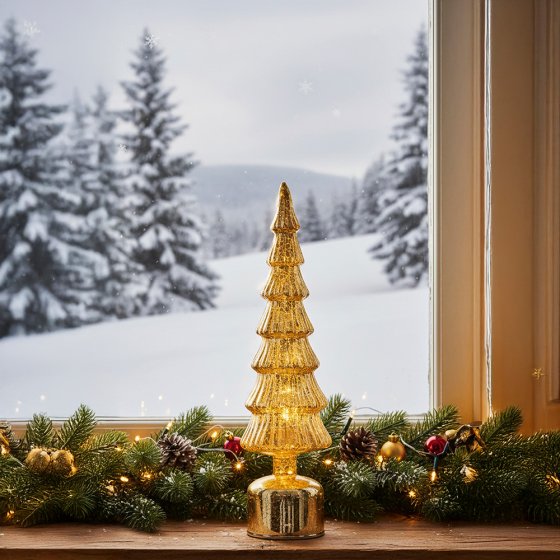 Sapin en verre à LED