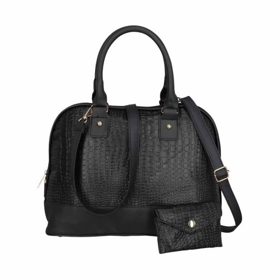 Sac à main en cuir avec portefeuille