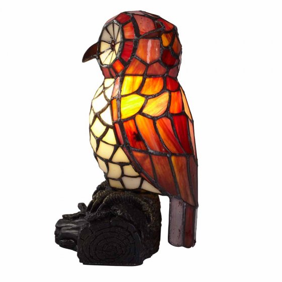 Lampe hibou style Tiffany