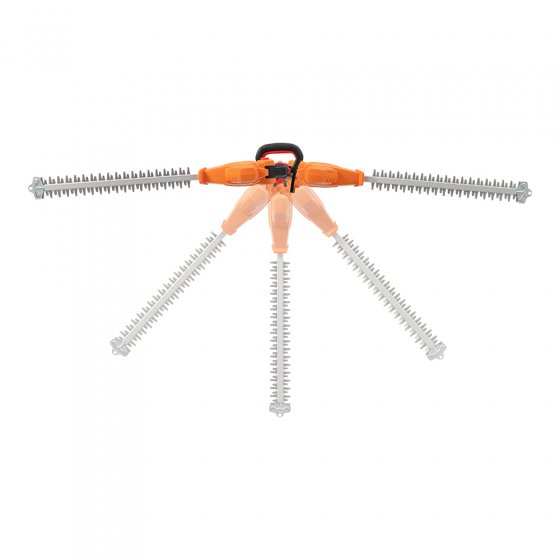 Taille-haie sans fil multi-angles 