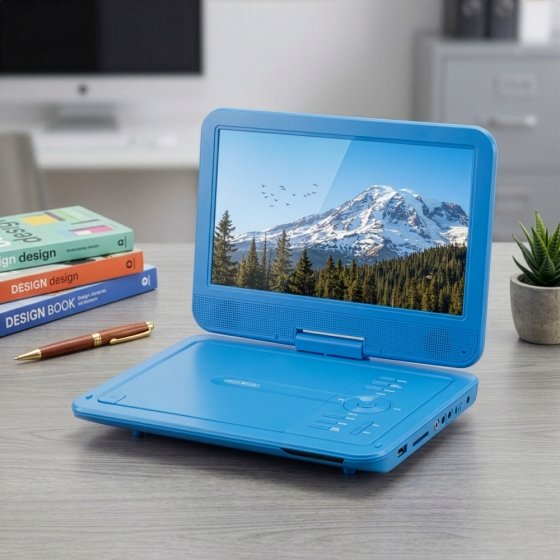 Lecteur DVD portable bleu 