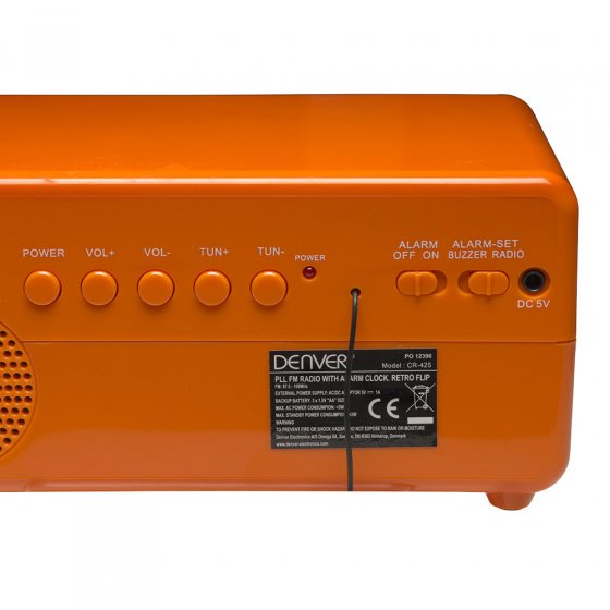 Radio-réveil rétro 