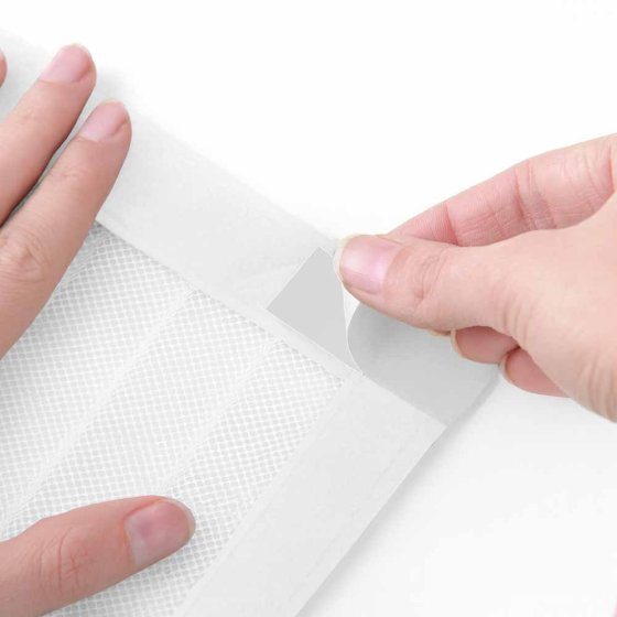 Rideau anti-insectes avec fermeture magnétique, blanc 
