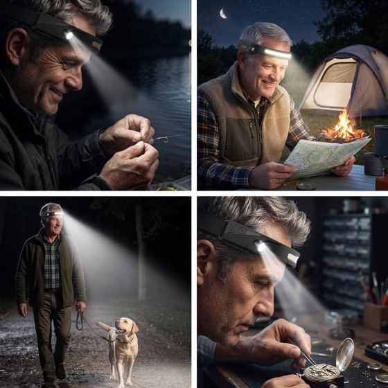 Lampe frontale avec capteur 