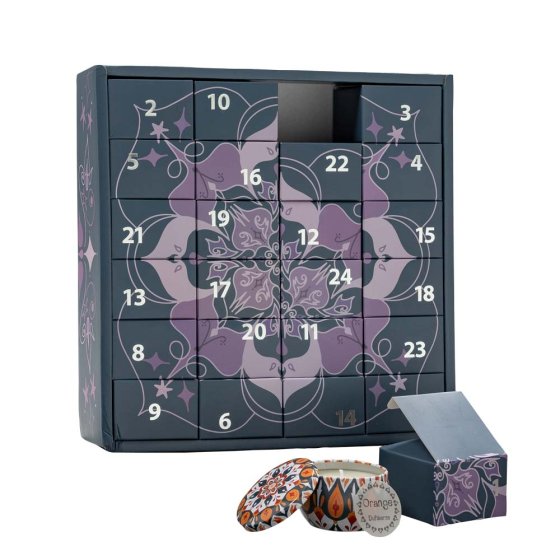 Calendrier de l'Avent : mini-bougies parfumées 