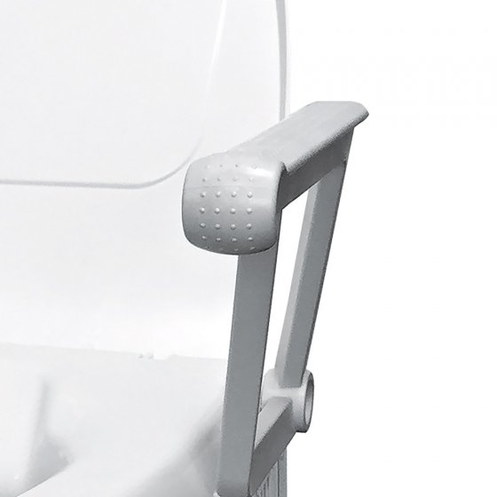Rehausseur de toilettes avec accoudoirs