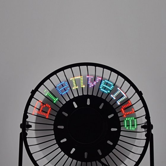 Ventilateur programmable à LED