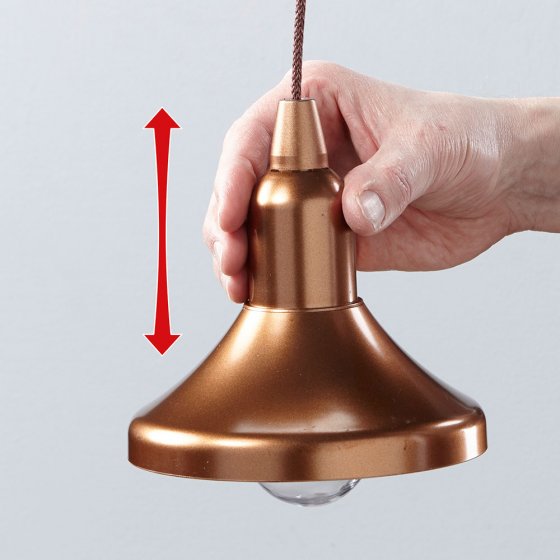 Lampes sans fil aspect cuivre Lot de 2