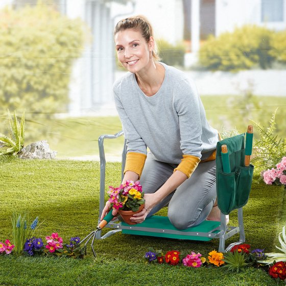 Banc de jardinage confort 2en1 