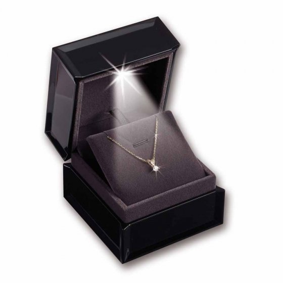 Collier or et diamant, 0,21 ct