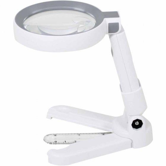 Loupe de table et manuelle avec lampe 