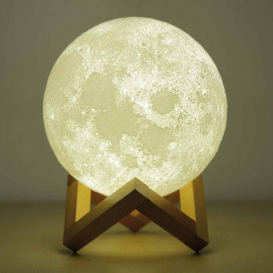 Lampe-lune avec haut-parleur