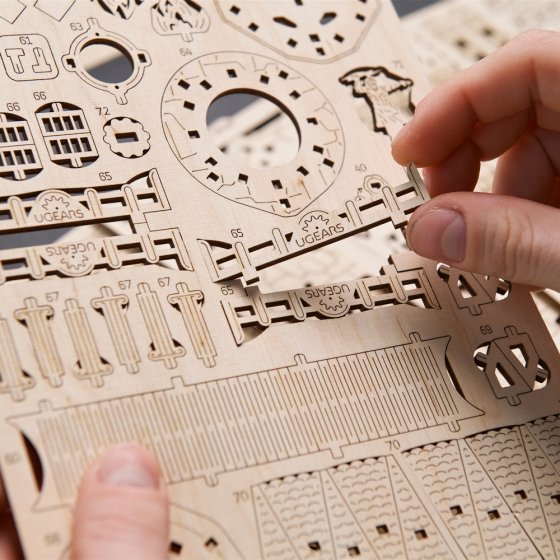 Maquette en bois du phare d’Alexandrie 