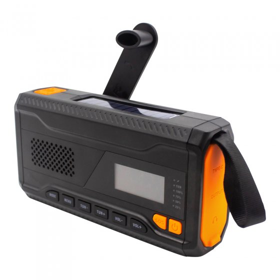 Radio DAB+ à manivelle et solaire 