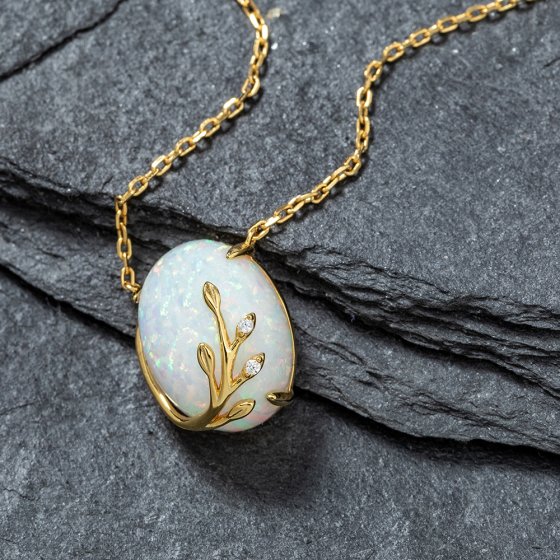 Parure de bijoux en opale 