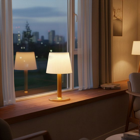 Lampe de table solaire "Duo-Power" 