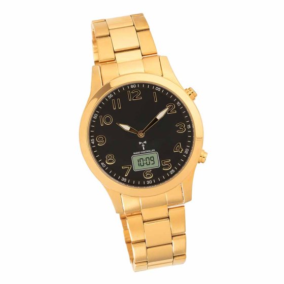 Montre-bracelet radio en or 