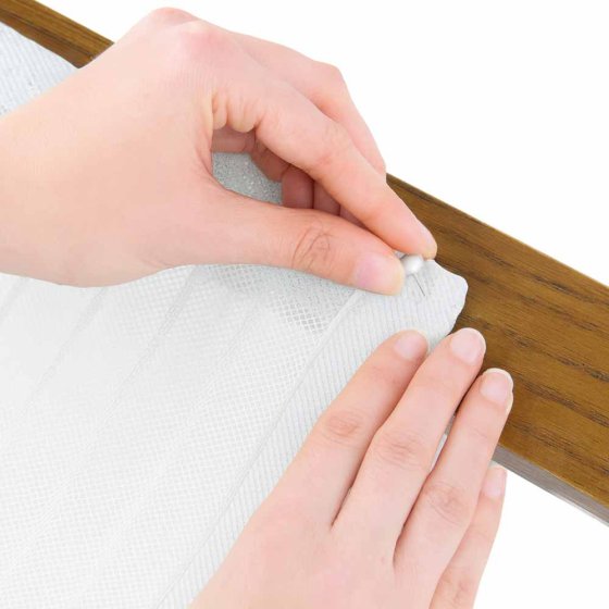 Rideau anti-insectes avec fermeture magnétique, blanc 