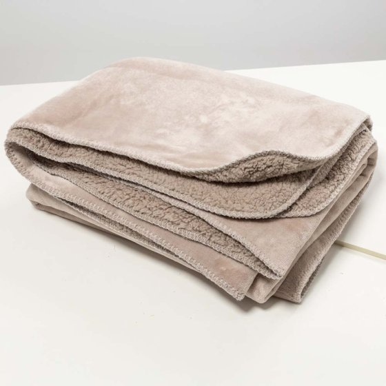 Couverture réversible Taupe