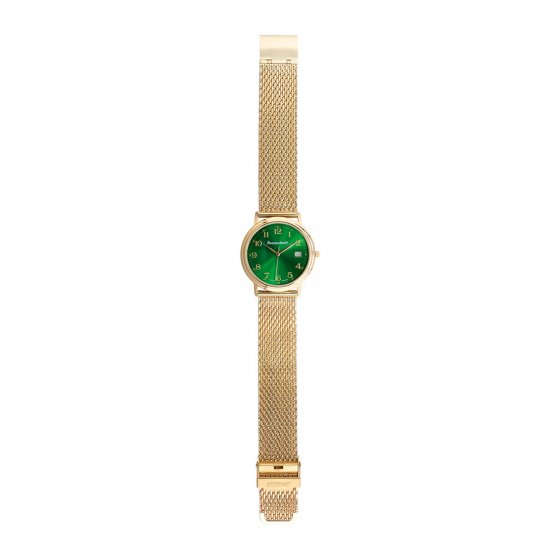 Montre homme dorée  "Green baron" 